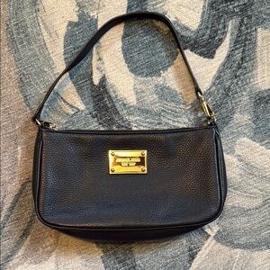 Michael Kors Small Black Leather Shoulder Bag